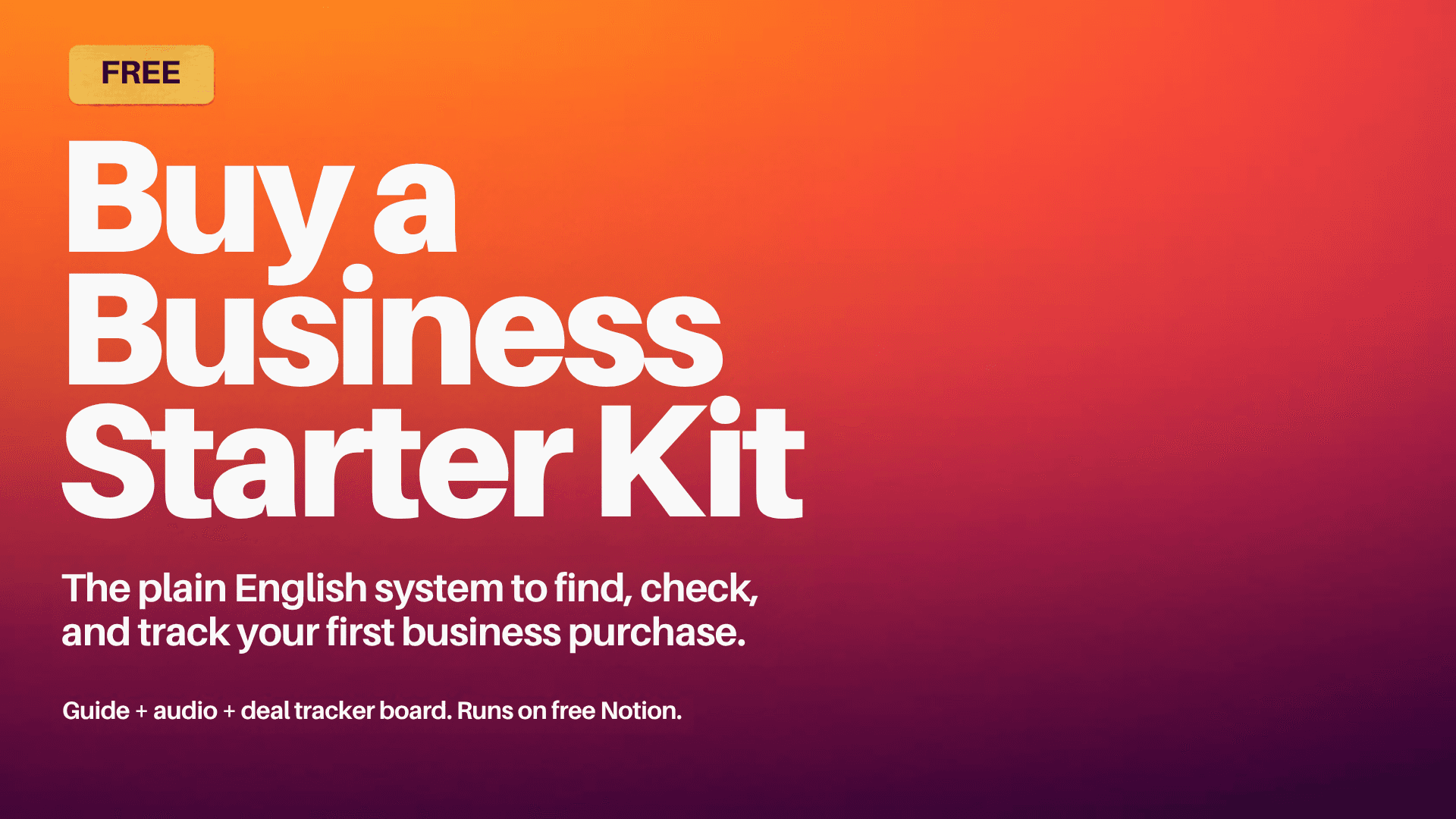 Buy a Business Starter Kit cover